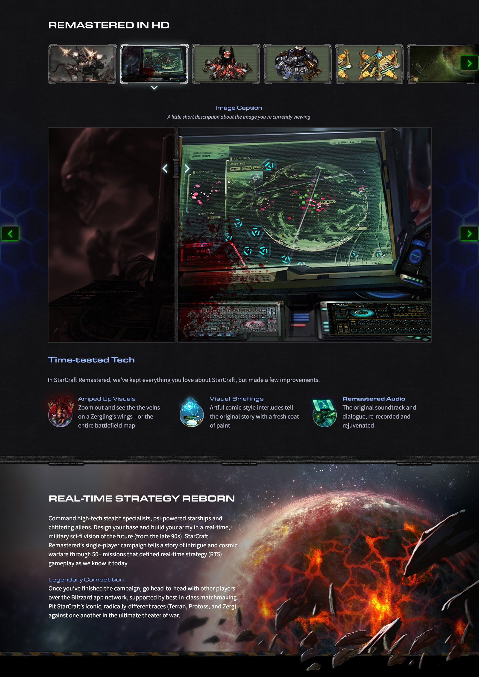 Screenshot of SC Remastered graphics comparison